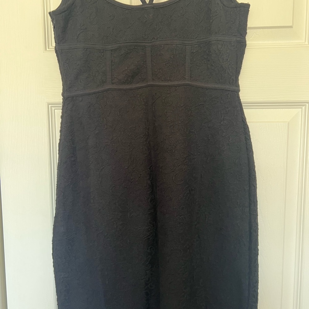 Anthropologie black fitted dress M NWT - Picture 9 of 12